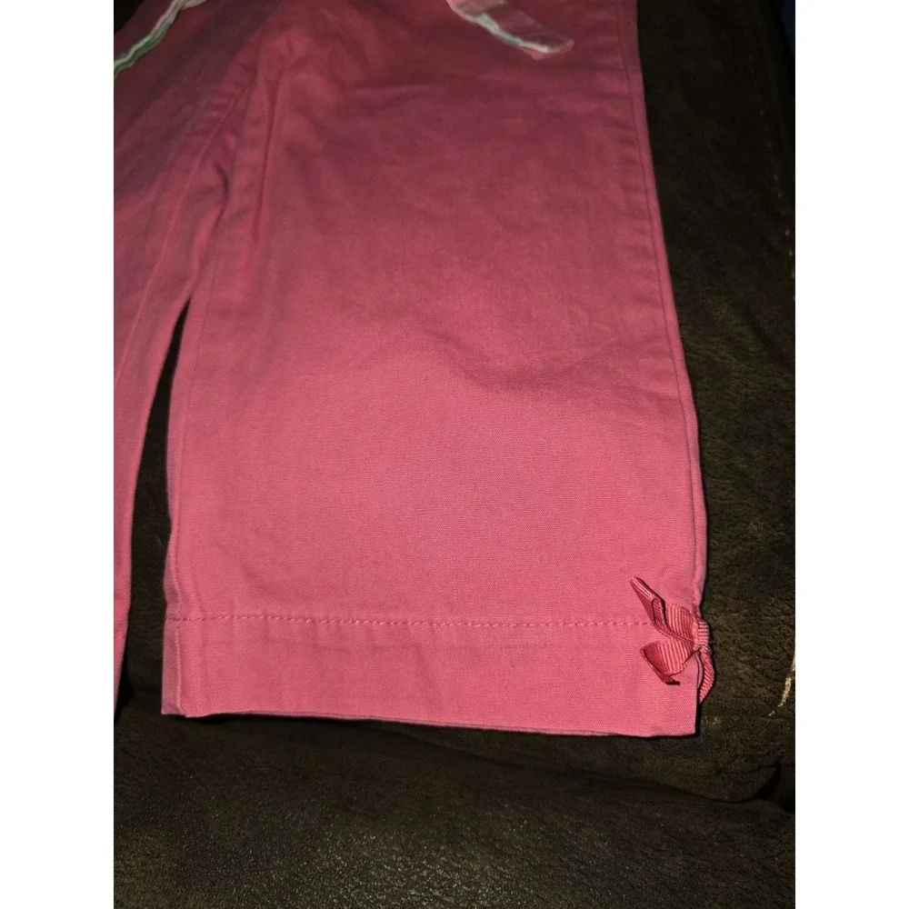 Gymboree tulip garden belted capris Easter pants‎ size 6 slim
